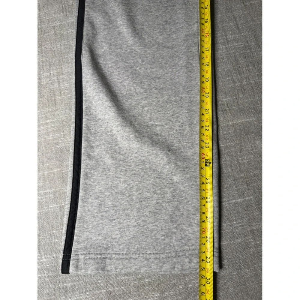 Adidas Womens Essentials 3-Stripes Fleece Tracksuit Grey Black Small Set - Picture 8 of 9